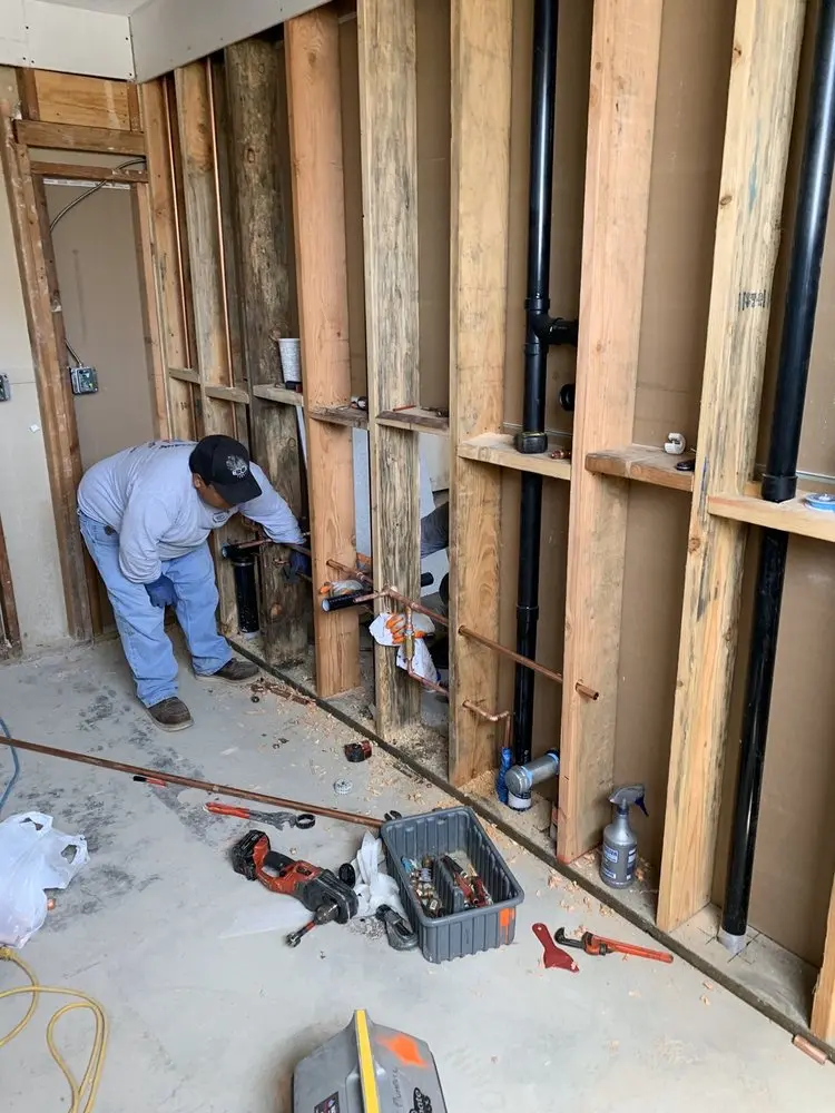 Commercial rough-in plumbing for Gas Line Repair in Joliet